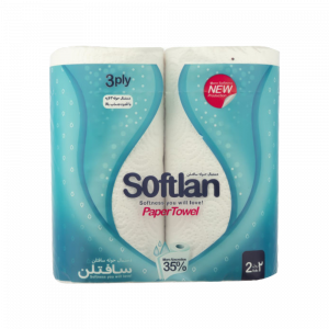 دستمال-حوله-کاغذی-سافتلن-رول-3لا-2عددی