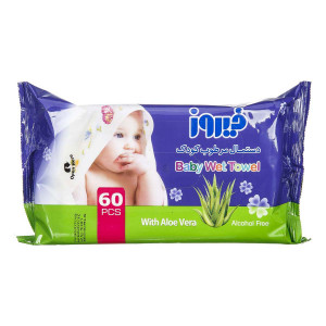 دستمال-مرطوب-کودک-فیروز-60-برگ