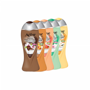 شامپو-بدن-کرمی-اکتیو-400میلی-لیتر-در-5-عصاره-مختلف