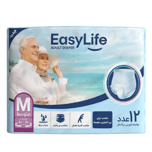 پوشک-شورتی-ایزی-لایف-بزرگسال-medium-|-متوسط-12عددی
