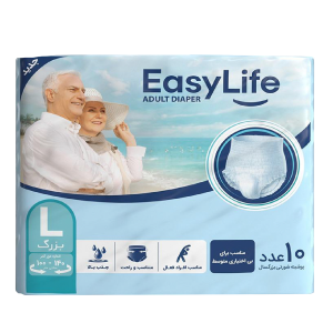 پوشک-شورتی-ایزی-لایف-بزرگسال-large-|-بزرگ-10عددی