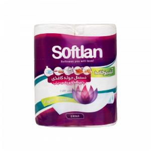 دستمال-حوله-کاغذی-سافتلن-مدل-بنفش-2عددی