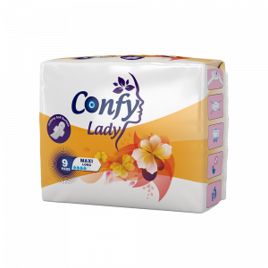 نوار-بهداشتی-کانفی-بزرگ-لیدی-مدل-MAXI-LONG-بالدار-9-عددی