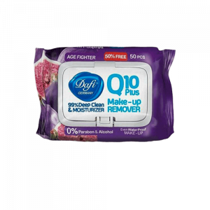 دستمال-مرطوب-دافی-آرایش-پاک-کن-Q10-(50عددی)