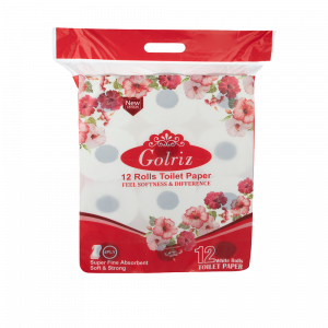 دستمال-توالت-گلریز-رول-4لا-12عددی