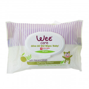 دستمال-مرطوب-کودک-وی-کر-مدل-Olive-Oil-20برگ