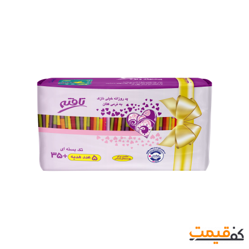 پد روزانه تافته کتانی خیلی نازک 40عددی