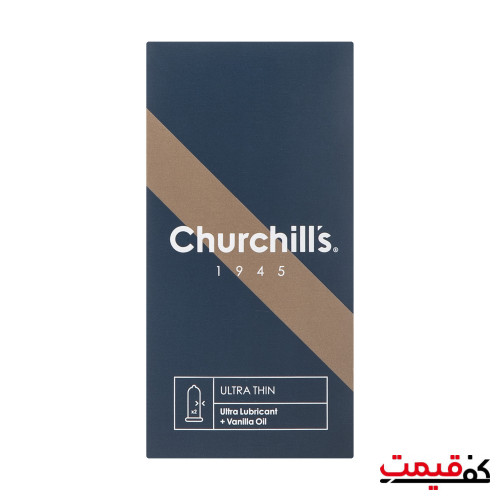 کاندوم چرچیلز مدل Ultra Thin بسته 12 عددی