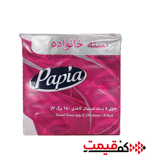 دستمال-کاغذی-نایلونی-پاپیا-250برگ2لا-8-عددی