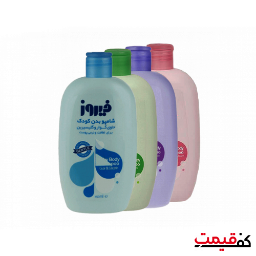 شامپو بدن کودک فیروز 450میلی‌لیتر در 4 رنگ مختلف
