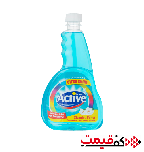 شیشه پاک کن اکتیو مجموعه 2 عددی 500 میلی‌لیتر