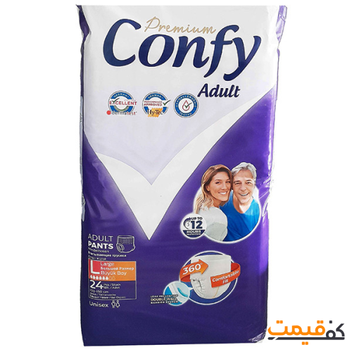پوشک شورتی کانفی بزرگسال بزرگ 24 عددی