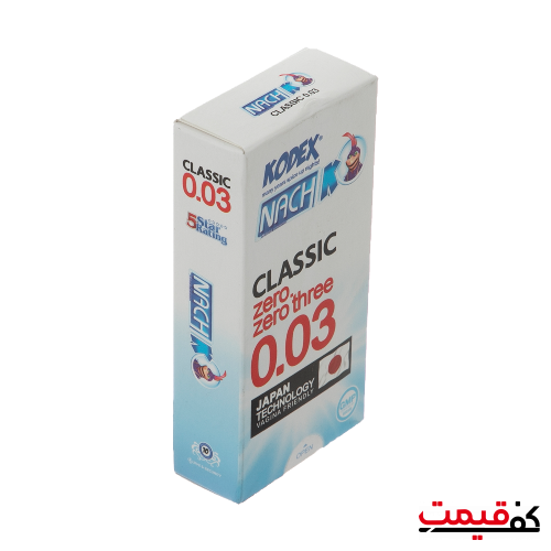 کاندوم ناچ کدکس مدل 0.03 بسته 10عددی