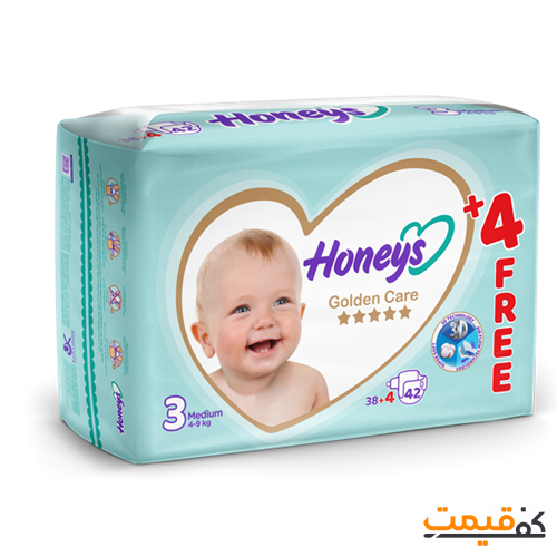 پوشک بچه هانیز سایز 3 42 عددی