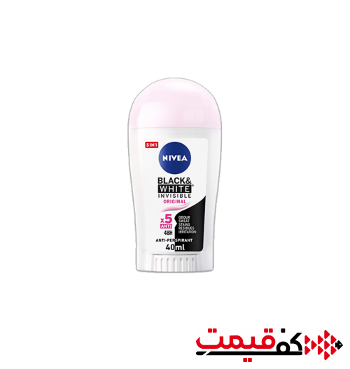استیک ضدتعریق زنانه نیوآ invisible Black and white (40 میلیلیتر)