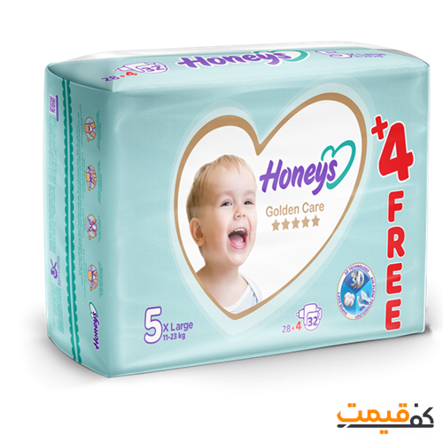 پوشک هانیز سایز 5 32 عددی