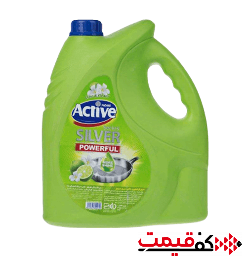 مایع ظرفشویی اکتیو با رایحه گل و لیمو 3.750لیتر