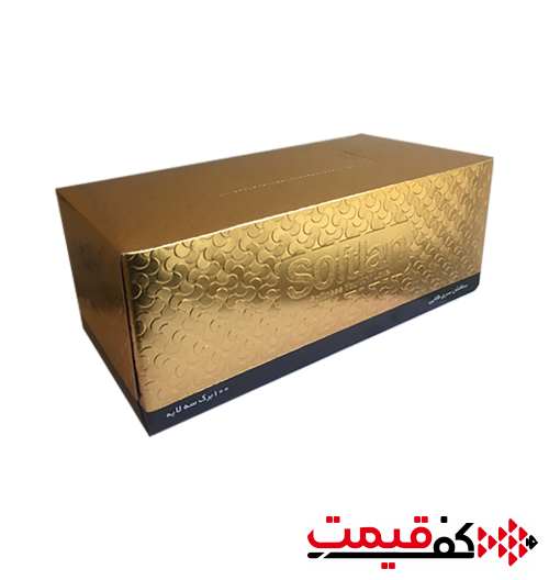 دستمال-کاغذی-سافتلن-طلایی-150برگ2لا