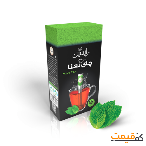 چای سیاه ساشه ای با طعم نعنا رابسین بسته 15 عددی