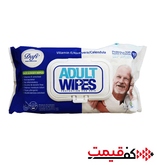 دستمال-مرطوب-دافی-Adult-Wipes-معطر-100-برگ