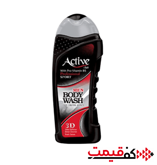 شامپو-بدن-اسپرت-اکتیو-مخصوص-آقایان-مشکی-400میلی-لیتر