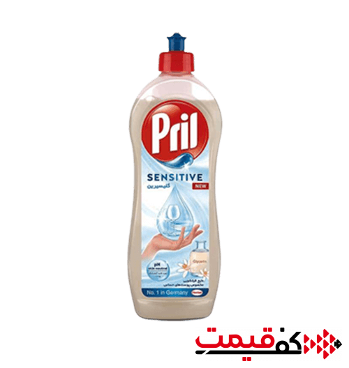 مایع ظرفشویی پریل مخصوص پوست های حساس 750میلیلیتر