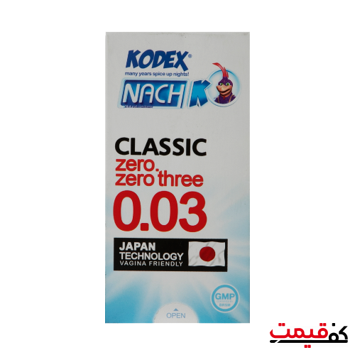 کاندوم ناچ کدکس مدل 0.03 بسته 10عددی