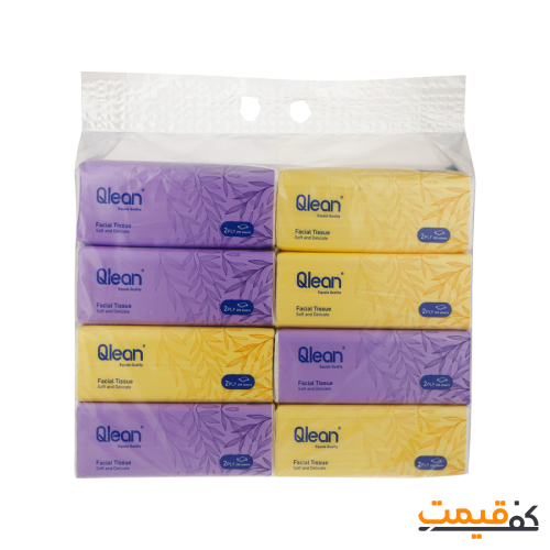 دستمال کاغذی کیولین مدل اقتصادی 250برگ2لا 8 عددی