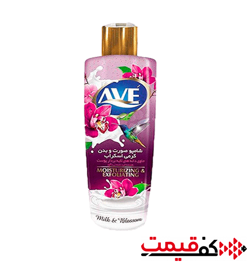 شامپو بدن شیر و شکوفه اوه کرمی 400میلیلیتر