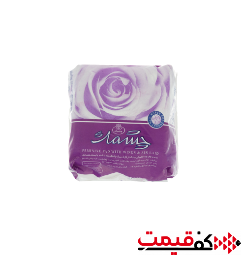 نوار بهداشتی بزرگ چشمک بالدار نازک 10 عددی
