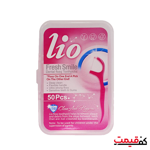 نخ دندان لیو مدل Fresh Smile 50 عددی ضخامت 2 میلیمتر