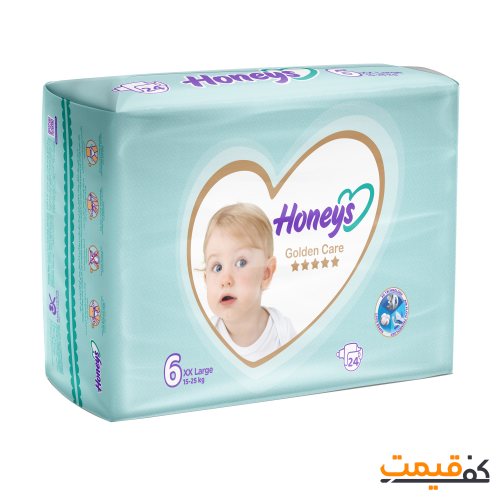 پوشک هانیز سایز 6 24 عددی