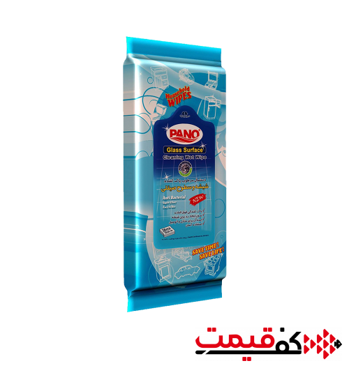 دستمال مرطوب پانو مخصوص شیشه و سطوح صیقلی 36 عدد