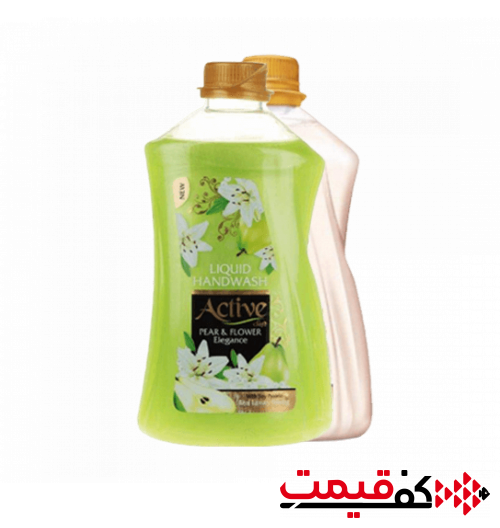 مایع دستشویی صدفی اکتیو 2.5لیتر در 2 رایحه مختلف