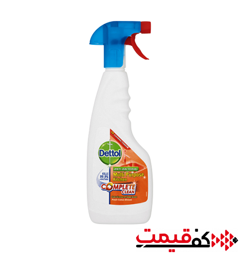 اسپری پاک کننده چندمنظوره دتول ویژه سطوح آشپزخانه 440میلی‌لیتر