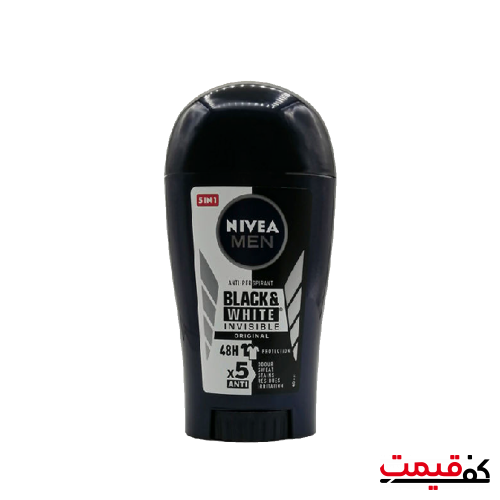 رول ضدتعریق مردانه صابونی نیوآ Black & White (40 میلیلیتر)