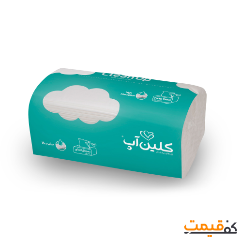 دستمال کاغذی نایلونی کلین آپ 250برگ2لا 8 عددی