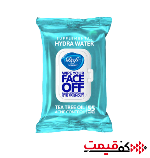 دستمال مرطوب دافی آرایش پاک کن هیدراواتر 55عددی