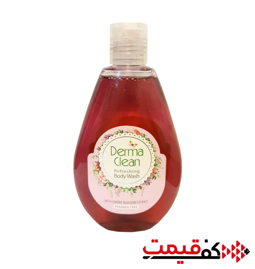 شامپو بدن شکوفه گیلاس درماکلین 300میلیلیتر