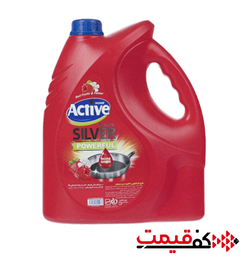 مایع ظرفشویی اکتیو با رایحه گل و توت فرنگی 3.750لیتر