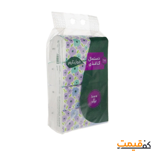 دستمال کاغذی نایلونی فول تایم مدل اقتصادی 250برگ2لا 4 عددی