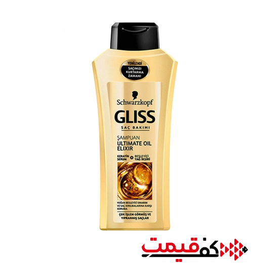 شامپو-موی-Ultimate-Oil-Elixir-گلیس-مخصوص-موهای-شکننده-و-آسیب-دیده-525-میلی-لیترر