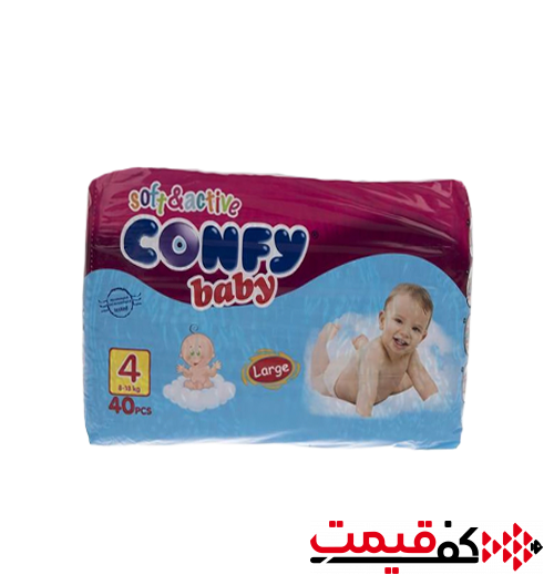 پوشک کانفی سایز 4 40 عددی