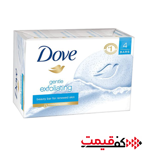 صابون داو مدل gentle exfoliating مناسب انواع پوست 135گرم