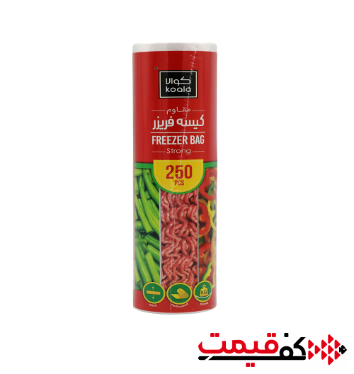 کیسه فریزر رولی توپی کوالا 25×35 بسته 250عددی