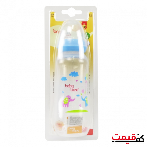 شیشه شیر بیبی لند مدل 241 آبی ظرفیت 240میلی‌لیتر
