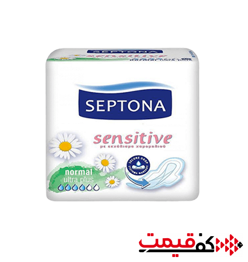 نوار بهداشتی تاشده متوسط سپتونا sensitive (10 عددی)