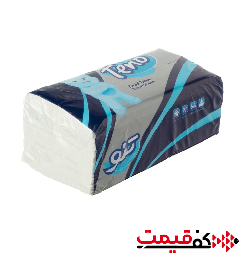 دستمال کاغذی نایلونی تنو 250برگ2لا 8 عددی