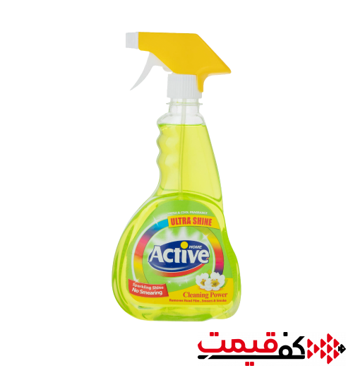 شیشه پاک کن اکتیو مجموعه 2 عددی 500 میلی‌لیتر