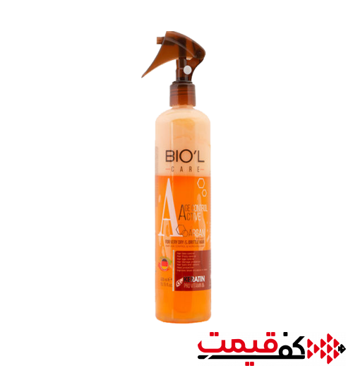 اسپری دو فاز مو بیول حاوی کراتین 450 میلیلیتر